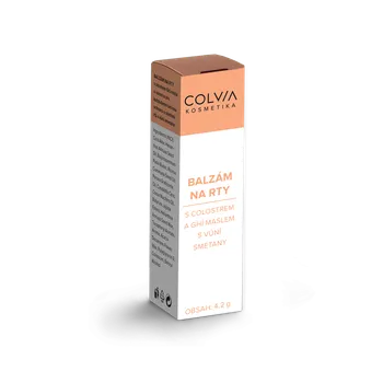 Péče o rty COLVIA Balzám na rty s colostrem a Ghi máslem s vůní smetany