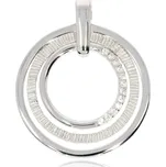 Zlatnictví Helios Přívěsek kruhy bílé zlato