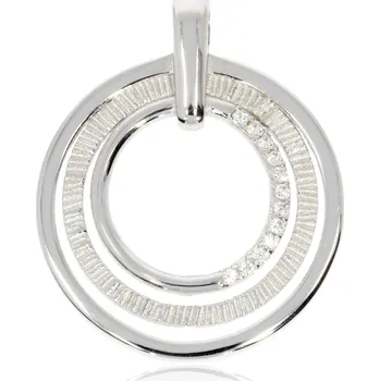 Přívěsek Zlatnictví Helios Přívěsek kruhy bílé zlato