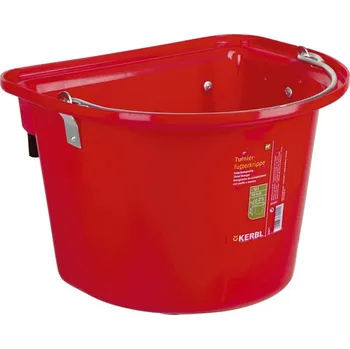 kbelík vědro s uchem, závěsné barva: červená