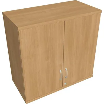 Kancelářský vozík HOBIS kancelářská policová skříň - SZ 2 80 01 H, zámek Huwill, dub + doprava zdarma
