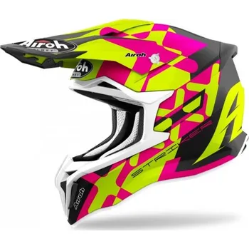 Helma na motorku STRIKER XXX, AIROH - Itálie (lesklá růžová) 2021 2XL