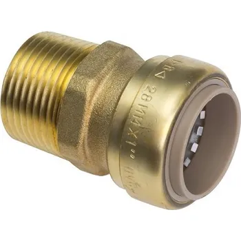 Instalatérský materiál Conex Bänninger PUSH Přechod s vnějším závitem 15mm x 3/4" BM8243G-15-34