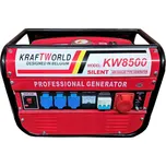 KraftWorld Třífázová benzínová elektrocentrála KW-8500 2 kW