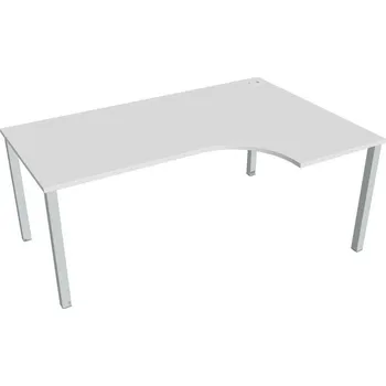 Kancelářský vozík HOBIS kancelářský stůl tvarový, ergo levý - UE 1800 60 L, bílá + doprava zdarma