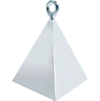 Balónek Qualatex Závaží pyramida stříbrná 115g