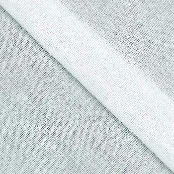Přižehlovací bavlněná tkanina šíře 90 cm 92 g/m2, barva Bílá