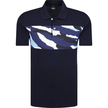 Pánské tričko boss Polokošile Piket 29 | Barva:tmavě modrá | Velikost:XXL