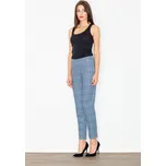 Elegantní kalhoty s vysokým pasem s barevnými potisky M515 Velikost: S, Barva (Varianta): 31