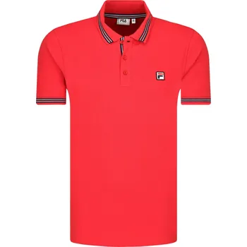 Pánské tričko FILA Polokošile MATCHO 4 | Barva:červený | Velikost:S
