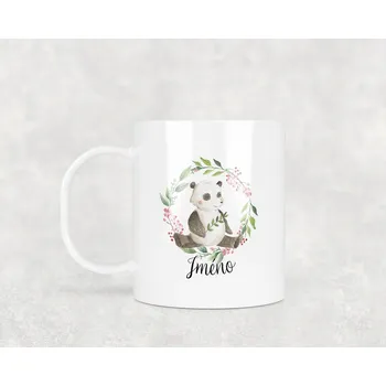 Domovi Plastový hrnek s vlastním jménem Panda 330ml