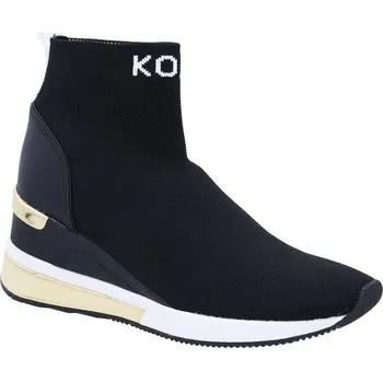 Dámská casual bunda Michael Kors Tenisky SKYLER s přídavkem kůže | Barva:černý | Velikost:36