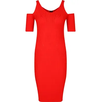 Dámské šaty GUESS JEANS Šaty JESSICA | Barva:červený | Velikost:XS