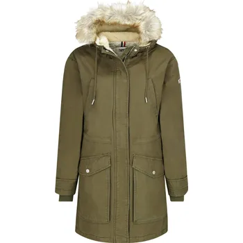 Tommy Jeans Parka TJW ESSENTIAL | Barva:olivový | Velikost:M
