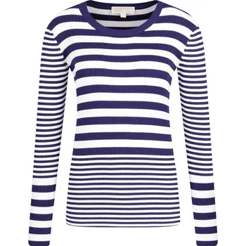 Dámský svetr Michael Kors Svetr STRIPE MIX | Barva:tmavě modrá | Velikost:XS