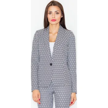 Dámské sako Sako se vzorem a jedním knoflíkem M517 Velikost: M, Barva (Varianta): 29