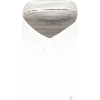 CALVIN KLEIN JEANS Košile OXFORD | Barva:bílý | Velikost:XXL