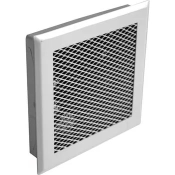 Domácí ventilátor Krbový ventilátor s mřížkou MONO CHEMIN AIR - velmi tichý a výkonný-PO OPRAVĚ - bílá