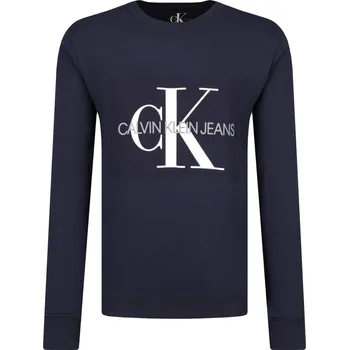 Pánská mikina CALVIN KLEIN JEANS Mikina CORE MONOGRAM LOGO | Barva:tmavě modrá | Velikost:S