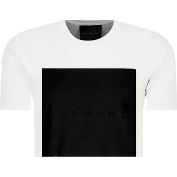 Pánské tričko John Richmond Tričko GIAROLO | Barva:bílý | Velikost:M