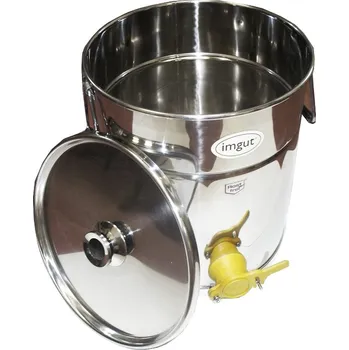 Stáčecí nerez nádoba 35 kg - plast kohout