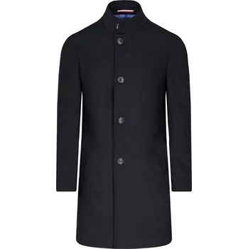 Tommy Tailored Vlněný kabát | Barva:tmavě modrá | Velikost:48