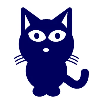 Samolepící dekorace Kočka 034 levá (23 - tmavě modrá) SAMOLEPKA NA AUTO, NÁLEPKA, FÓLIE, POLEP, TUNING, VLASTNÍ TEXT, TISK, AUTOSAMOLEPKY.cz, POLEPY, OBRÁZEK, LOGO, 3D STICKERS