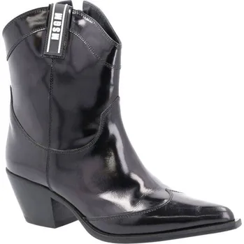 Dámské holínky MSGM Kůžoné kovbojské | Barva:černý | Velikost:40
