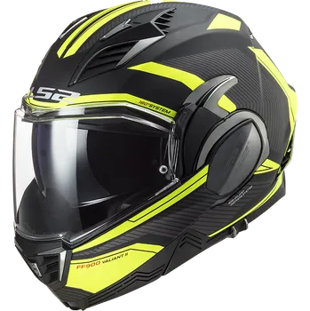 Helma na motorku LS2 FF900 Valiant II Revo Matt Black/H-V Yellow