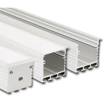 LED páska profil AL vestavný VX ML-761.030.02.1 mléčný difuzor, délka 1m, 35x35mm