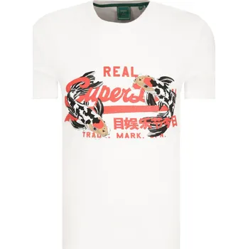 Pánské tričko Superdry Tričko RISING SUN | Barva:bílý | Velikost:S