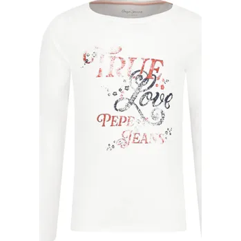 Oblečení a móda Pepe Jeans London Halenka CRISMON | Barva:bílý | Velikost:164