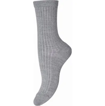 Dámské ponožky mpDenmark tenké merino ponožky Šedá 33-36 (17-19 cm)