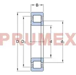 Nachi NUP 210 EG válečkové ložisko