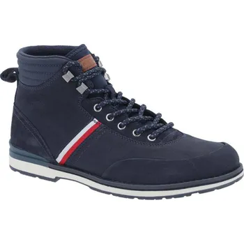 Pánská zimní obuv Tommy Hilfiger Kůžoné boty OUTDOOR | Barva:tmavě modrá | Velikost:44