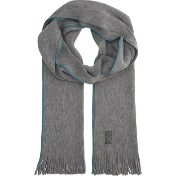 Šátek boss Vlněný šála Albas-M | Barva:šedý | Velikost:OS