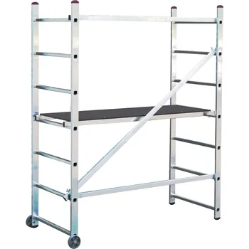 Lešení Pracovní lešení 0,77 m x 1,6 m x 1,95 m, stříbrná