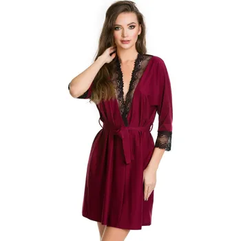 Dámský župan Dámský župan BURGUND 05093 kaštanové L-XL