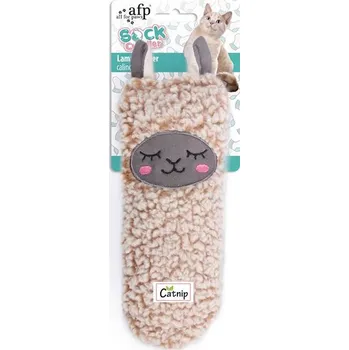 Hračka pro kočku Hračka pro kočky AFP - Sock Cuddler ponožka s lamou a šantou 24cm
