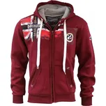 GEOGRAPHICAL NORWAY mikina pánská FESPOTE MEN 100 nadměrná velikost 8XL bordo