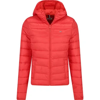 Tommy Jeans Bunda | Barva:červený | Velikost:XS