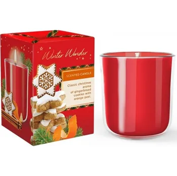 Svíčka Vonná svíčka ve skle, vánoční, 150g (zn. Bartek)