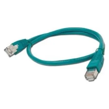 Síťový kabel GEMBIRD kabel patchcord CAT6 stíněný FTP 0,5m, zelený PP6-0.5M/G