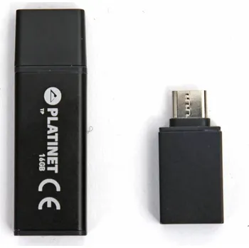USB flash disk USB Flash disk Platinet PMFEC16B X-DEPO adapt. USB-C - 16 GB černá
