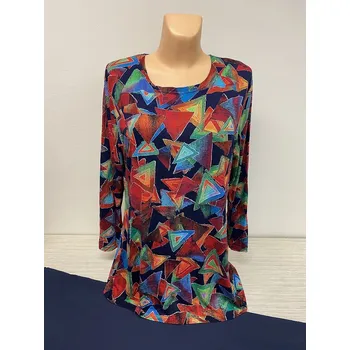 Dámské šaty Domácí oblečení, Barva Červená, Velikost XXXL 54, Materiál 96% Viskoza 4% Lycra