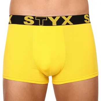 Boxerky Pánské boxerky Styx sportovní guma žluté (G1068) L Možnost vrácení zboží ZDARMA do 120 dnů!