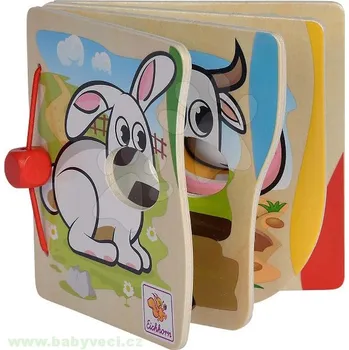 Dřevěná hračka Dřevěná obrázková knížka zvířátka z farmy > varianta farma