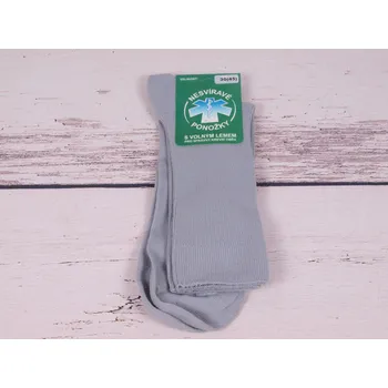 Pánské ponožky české zdravotní ponožky Props sv. šedé nesvíravé s volným lemem velikosti ponožek: 27 ( EUR vel. 41)