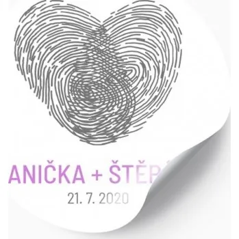 Svatební dekorace Svatební nálepka s otisky