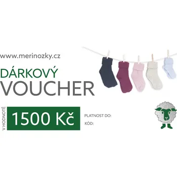 Pánské ponožky Dárkový poukaz 1.500 Kč